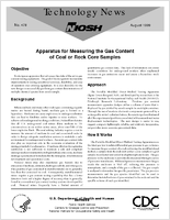 Technology News 478 Apparatus for Measuring the Gas Content of Coal or Rock Core Samples
