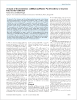 Analysis of environmental and biologic methyl parathion data to improve future data collection