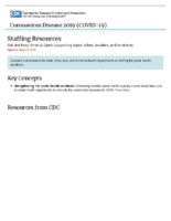 Staffing resources get and keep America open supporting states tribes localities and territories May 27 2020