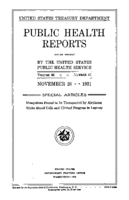 Public Health Reports  v 46 no 47  cover