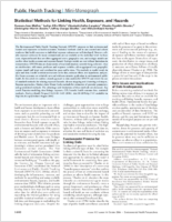 Statistical Methods for Linking Health Exposure and Hazards