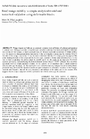 Roof Wedge Stability A Simple Analytical Model and Numerical Validation Using Deformable Blocks