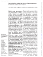 Reproductive Endocrine Effects of Acute Exposure to Toluene in Men and Women