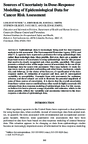 Sources of Uncertainty in DoseResponse Modeling of Epidemiological Data for Cancer Risk Assessment