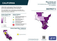 CA Congressional District 03 Stroke and Stroke Centers Map 119th Congress