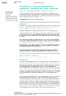 Perceptions of Fatigue and Safety Climate Pertaining to Residency DutyHour Restrictions