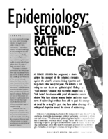 Epidemiology secondrate science