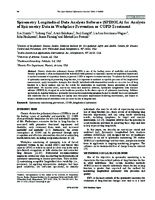 Spirometry Longitudinal Data Analysis Software SPIROLA for Analysis of Spirometry Data in Workplace Prevention or COPD Treatment