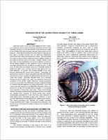 Investigation of the Jacking Force Capability of Tunnel Liners