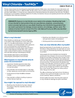 Vinyl chloride  ToxFAQs  CAS 75014