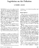 Legislation on air pollution