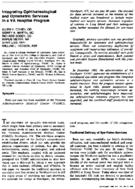 Integrating ophthalmological and optometric services in a VA hospital program