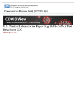 US Clinical Laboratories Reporting SARSCoV2 Test Results to CDC Updated April 24 2020