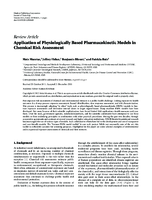 Application of Physiologically Based Pharmacokinetic Models in Chemical Risk Assessment