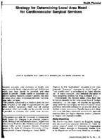 Strategy for determining local area need for cardiovascular surgical services