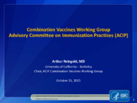 Combination Vaccines Working Group