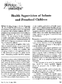 Health supervision of infants and preschool children