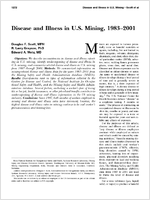 Disease And Illness In U S Mining 19832001