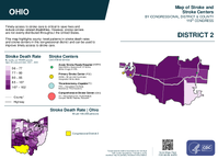 OH Congressional District 02 Stroke and Stroke Centers Map 119th Congress