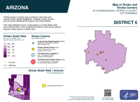 AZ Congressional District 06 Stroke and Stroke Centers Map 119th Congress