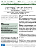 Excess Burden of Poverty and Hypertension by Race and Ethnicity on the Prevalence of Cardiovascular Disease