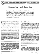 Growth of the health center idea