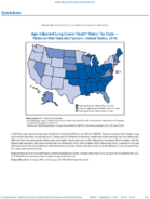 QuickStats AgeAdjusted Lung Cancer Death Rates by State  National Vital Statistics System US United States 2018