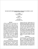 Discharge Water Handling and Treatment Problems and Solutions at a Large Pittsburgh Seam Coal Mine
