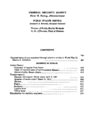 Public Health Reports  v 66 no 19  table of contents