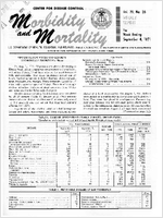 Morbidity and Mortality Weekly Report Vol 20 No 35 week ending September 4 1971