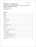 Key Messages  Zika Virus Disease Updated February 10 2016