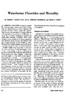 Waterborne fluorides and mortality