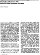 International activities of the National Center for Health Statistics