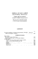 Public Health Reports  v66 no 46  table of contents