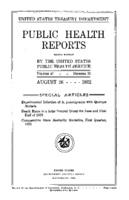 Public Health Reports  v 47 no 35  cover