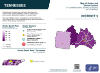 TN Congressional District 05 Stroke and Stroke Centers Map 119th Congress
