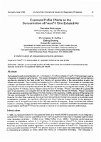 Exposure Profile Effects on the Concentration of Freon113 in Exhaled Air