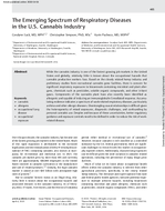 The Emerging Spectrum of Respiratory Diseases in the US Cannabis Industry