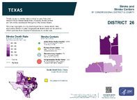 TX Congressional District 26 Stroke and Stroke Centers Map 118th Congress