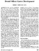Dental officer career development
