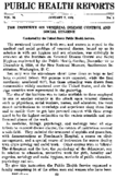 Public Health Reports  V 36 No 1 January 7 1921