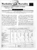 Morbidity and Mortality Weekly Report Vol 12 No 41 for Release October 18 1963