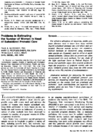 Problems In Estimating The Number Of Women In Need Of Subsidized Prenatal Care