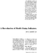 A reevaluation of health status indicators