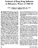Outbreak Of Hong Kong Influenza In Milwaukee Winter Of 196869