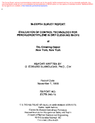 Indepth survey report evaluation of control technology for perchloroethylene in dry cleaning shops at Dry Cleaning Depot New York New York