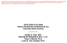 Health Hazard Evaluation Report HETA 200001102849 Human Performance International Inc Charlotte North Carolina