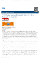 First Marburg Virus Disease Outbreak in the Republic of Rwanda October 3 2024 1215 PM ET