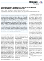 Influence of Exposure Concentration or Dose on the Distribution of Particulate Material in Rat and Human Lungs