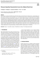 PressureQuantity Characteristic Curves for a Mature Panel Cave